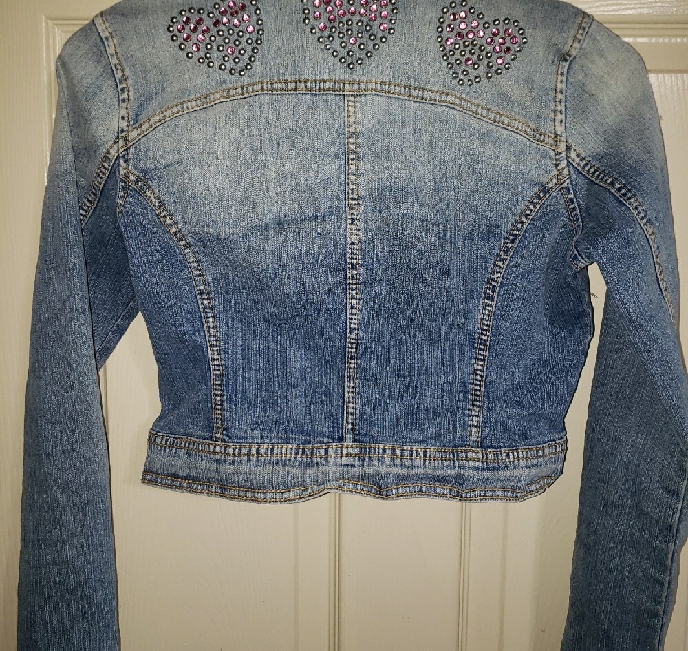 Tommy Hilfiger Light Blue Cropped Denim Vintage Jacket